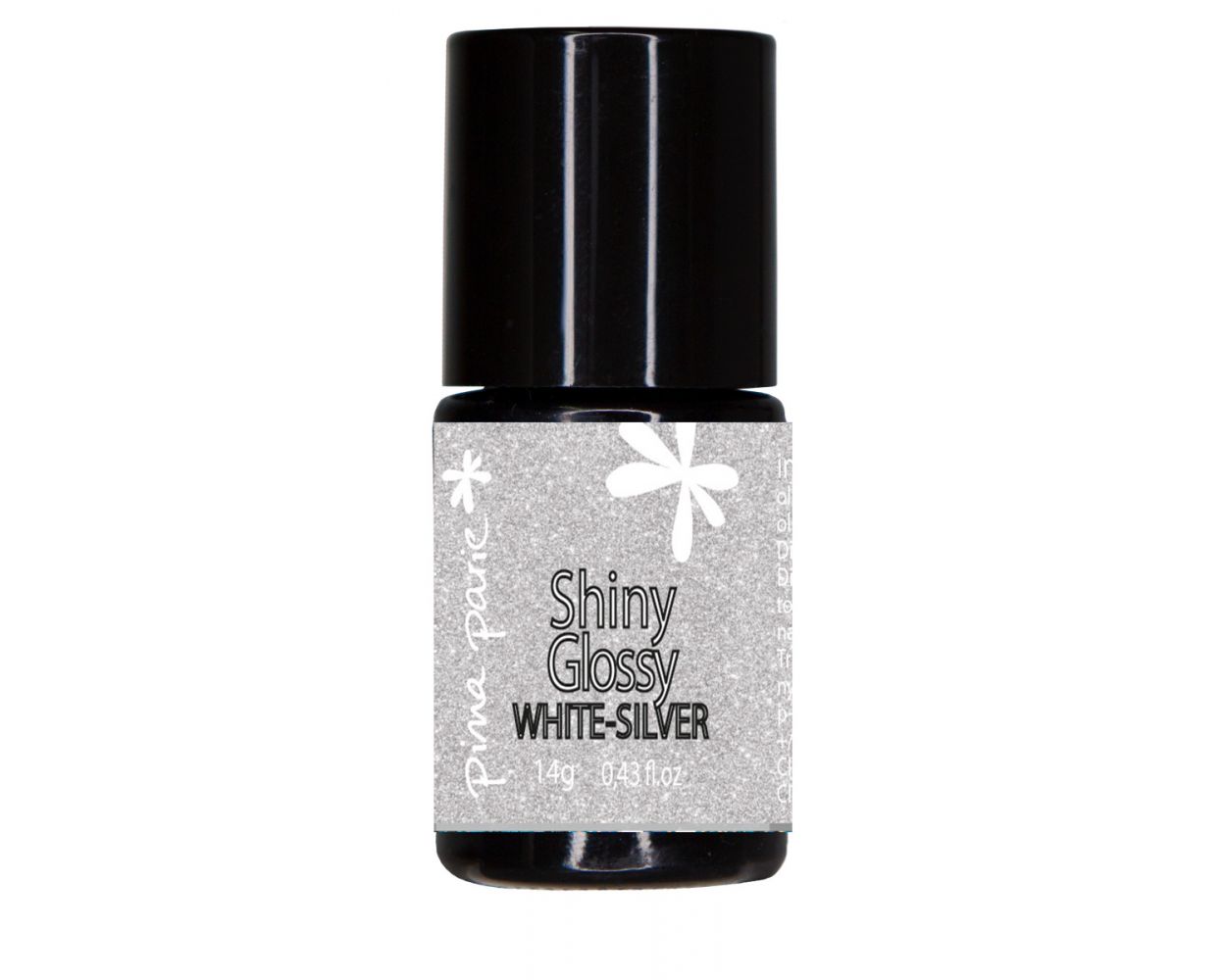 Shiny Glossy White - Silver