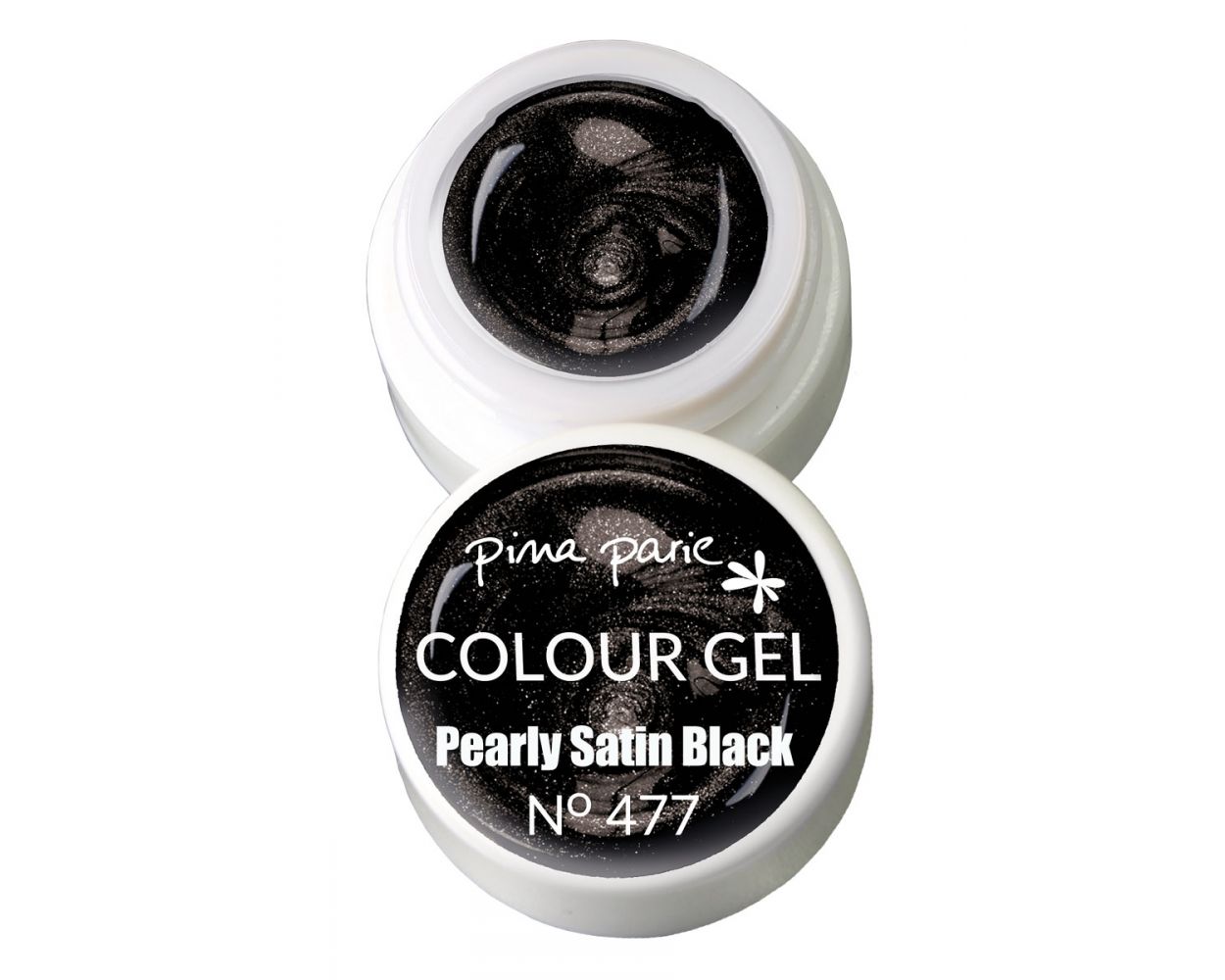 Barvni gel - Pearly Satin Black N°477