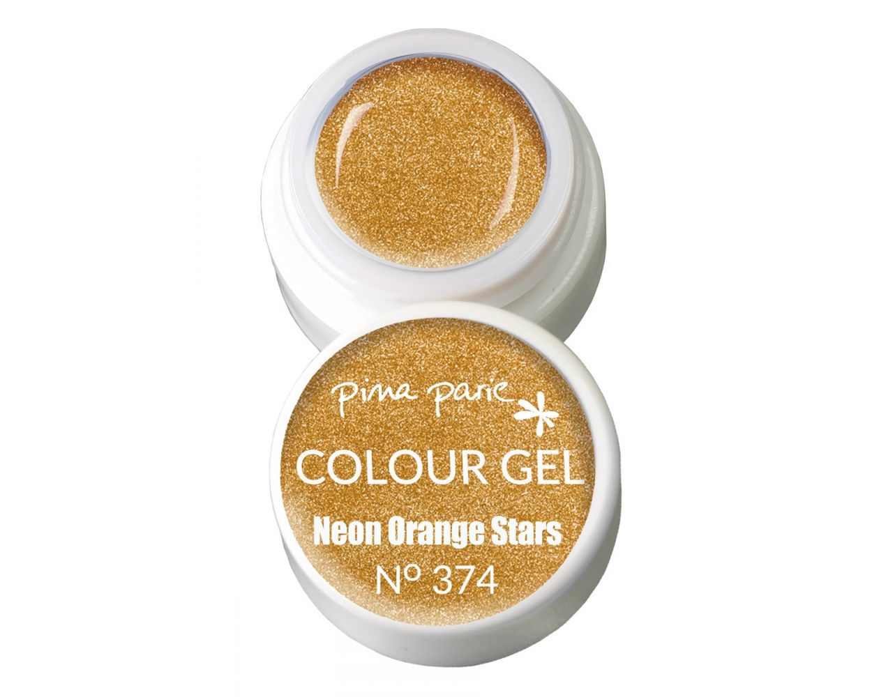 Barvni gel - Neon Orange Stars N°374