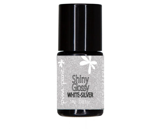 Shiny Glossy White - Silver