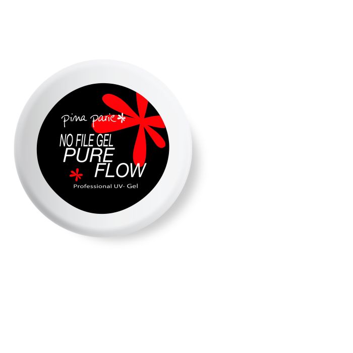 Pure Flow - No File gel Clear - prozoren v posodici