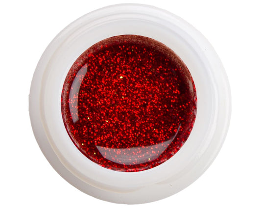 Barvni gel - Glitter Dark Red N°7