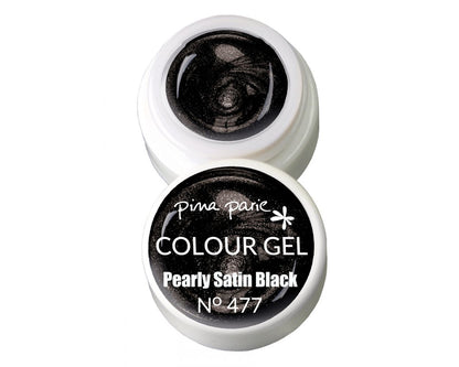 Barvni gel - Pearly Satin Black N°477